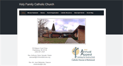 Desktop Screenshot of holyfamilypearisburg.org